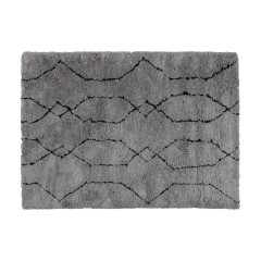 RUG SOFT 240 GREY BLACK 